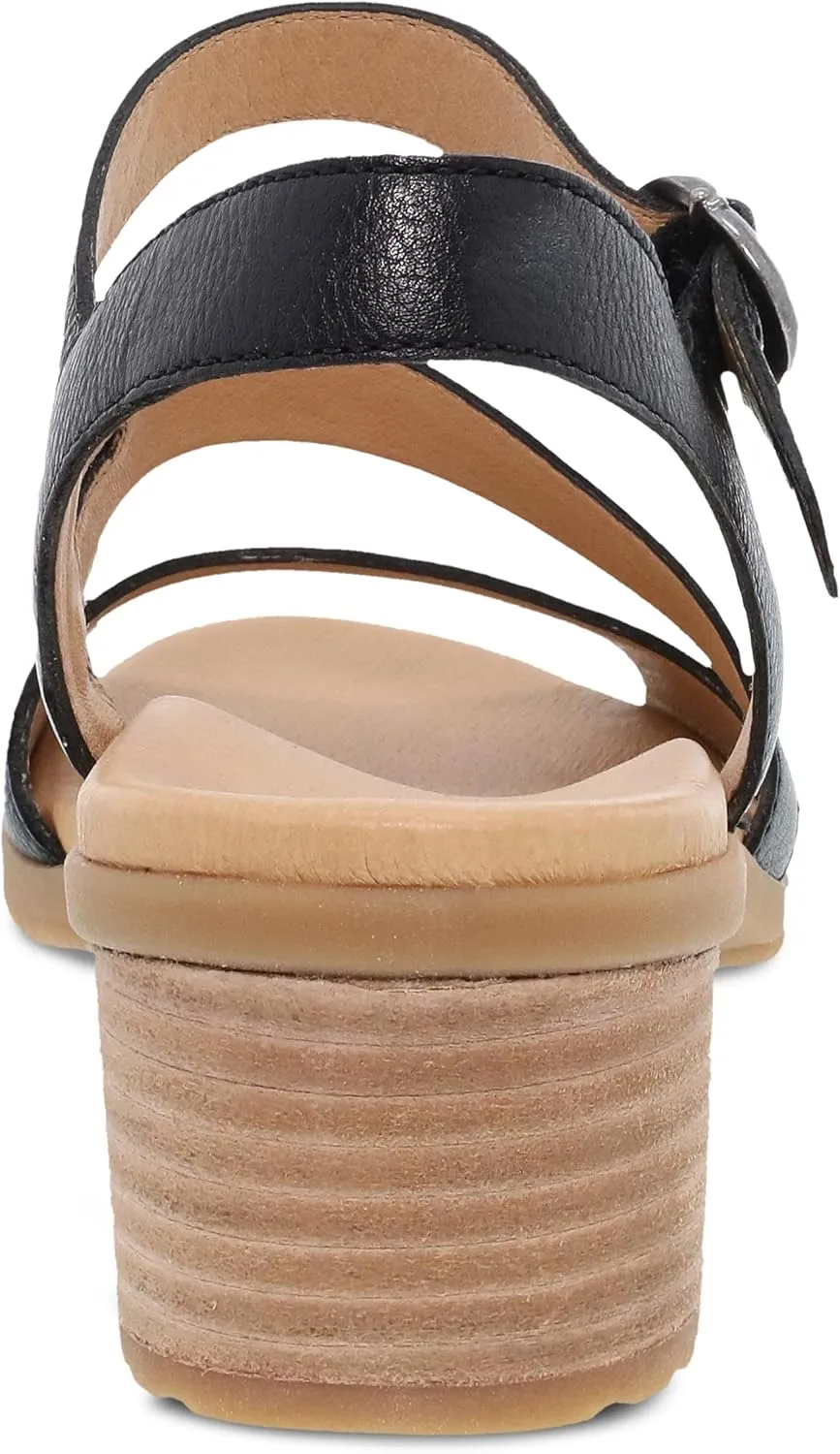 Dansko Tansy Multi-Strap Sandal for Women - A Subtle Heel and Memory Foam for All-Day Comfort - Unique Design for Easy Transition from Work to Evening