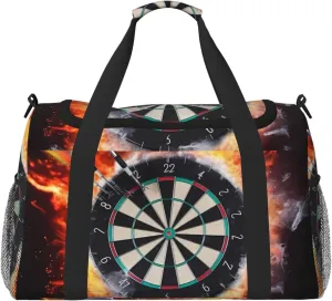 Dart Board Travel Duffel Bag Lightweight Waterproof Carry On Tote Bag Foldable Weekender Overnight Bags Sport Gym Bag For Women Men