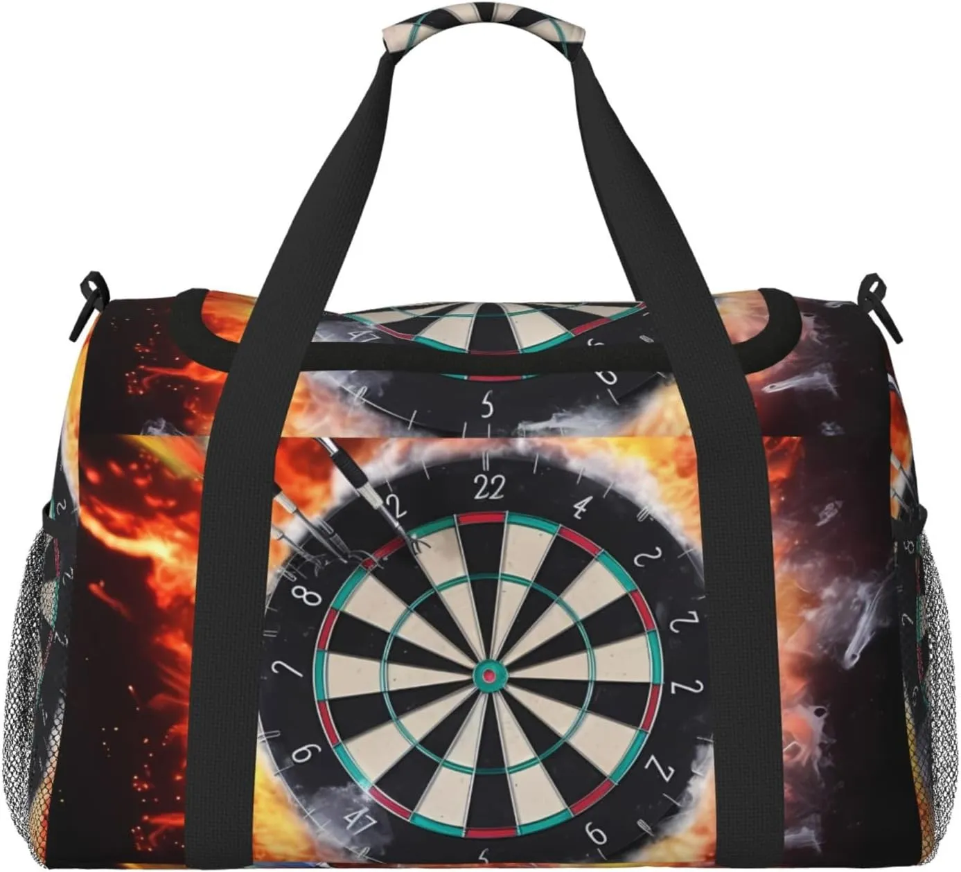 Dart Board Travel Duffel Bag Lightweight Waterproof Carry On Tote Bag Foldable Weekender Overnight Bags Sport Gym Bag For Women Men