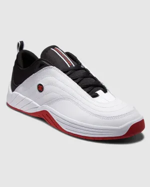 DC Williams Slim White/Black/Athletic Red Sneaker