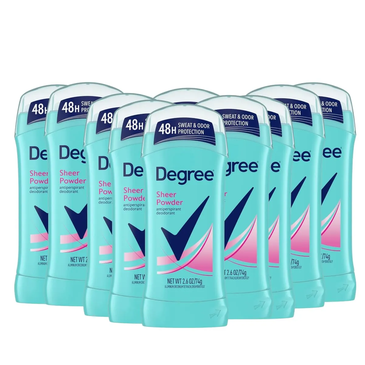 Degree Women Deodorant Invisible Solid Sheer Powder deodorant 2.6 Oz - 7 pack