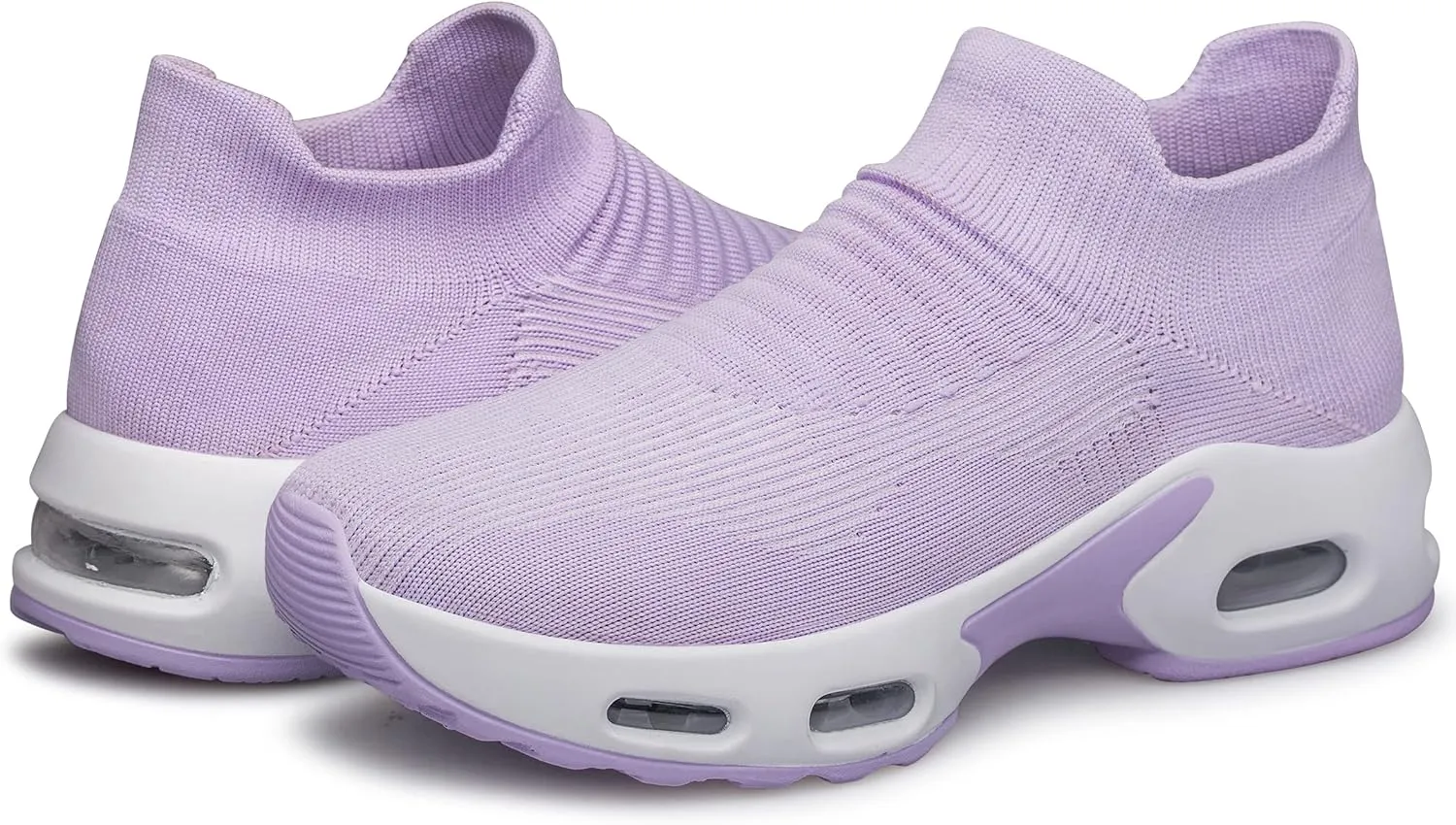 DOUSSPRT Womens Walking Shoes Sock Casual Ladies Fashion Sneakers Comfortable Slip On Air Cushion Platform