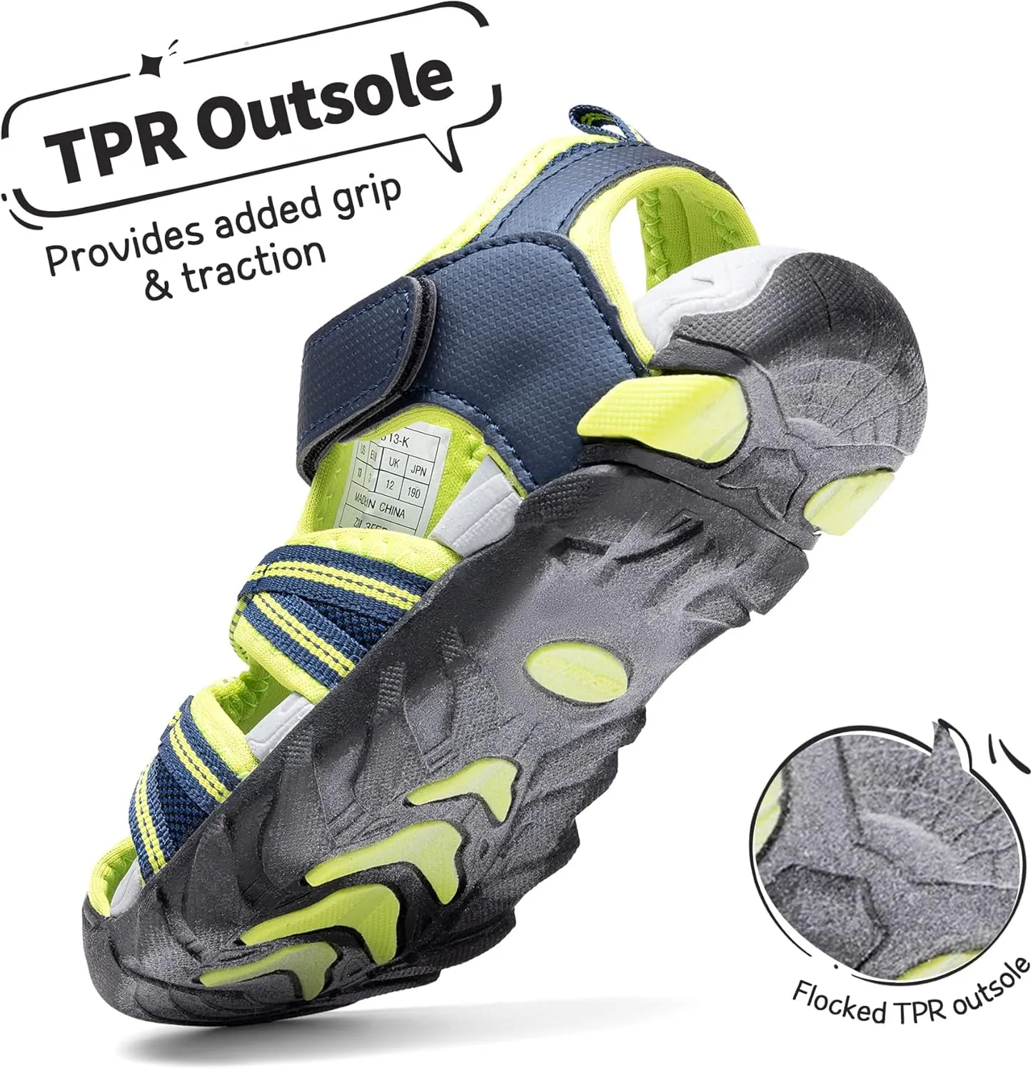 DREAM PAIRS Boys Girls Outdoor Summer Sport Athletic Sandals for Little/Big Kid