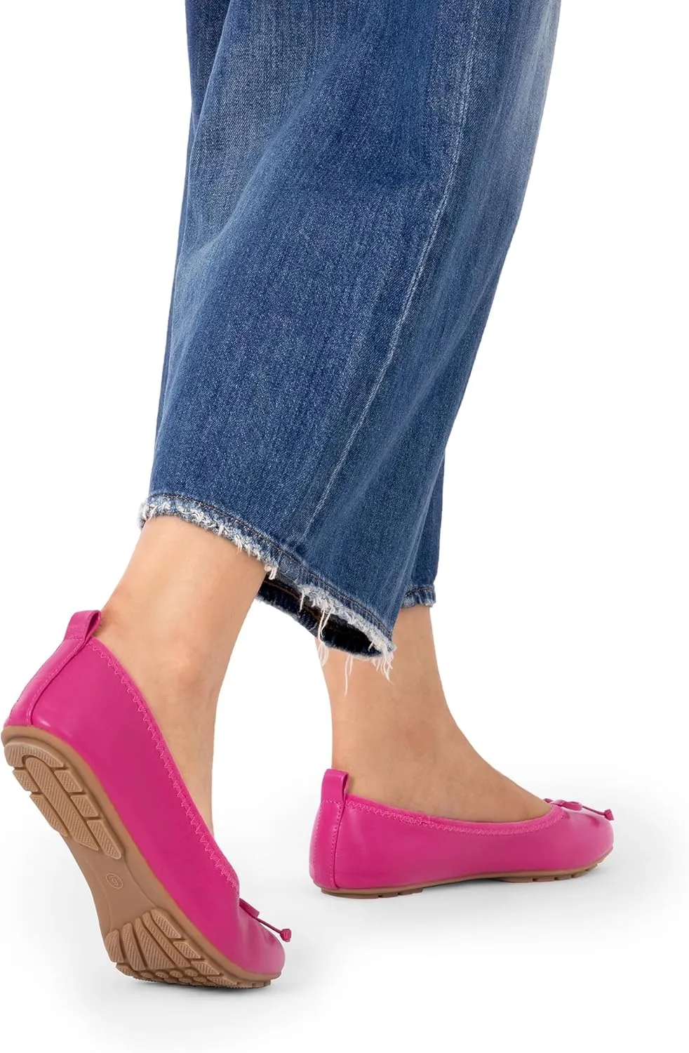 DREAM PAIRS Women's Flats, Foldable Ballet Flats for Women, Bowknot Round Toe Comfort Light Weight Slip-On Dress Shoes