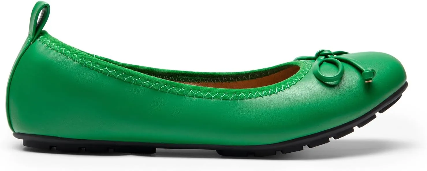 DREAM PAIRS Women's Flats, Foldable Ballet Flats for Women, Bowknot Round Toe Comfort Light Weight Slip-On Dress Shoes