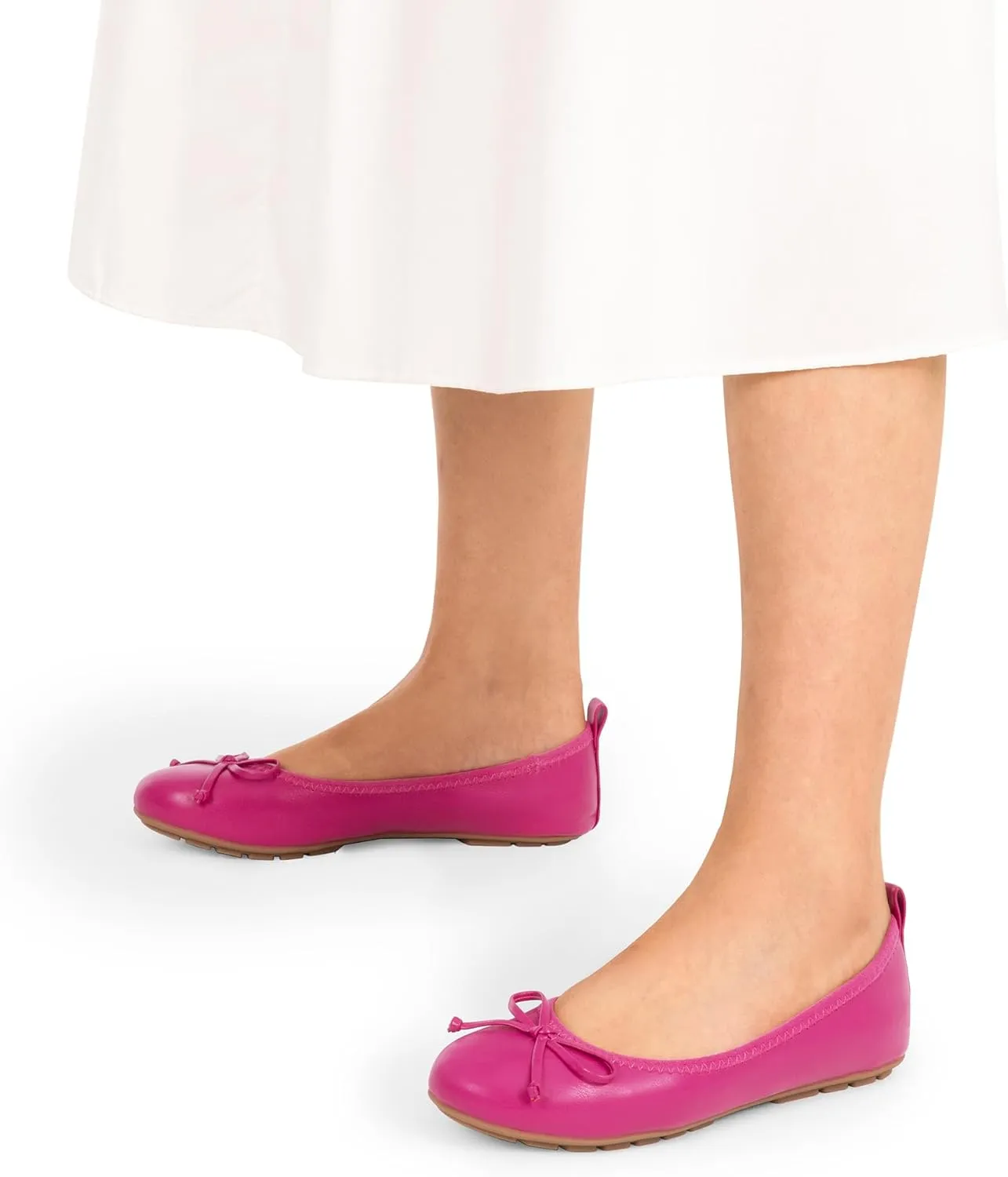 DREAM PAIRS Women's Flats, Foldable Ballet Flats for Women, Bowknot Round Toe Comfort Light Weight Slip-On Dress Shoes