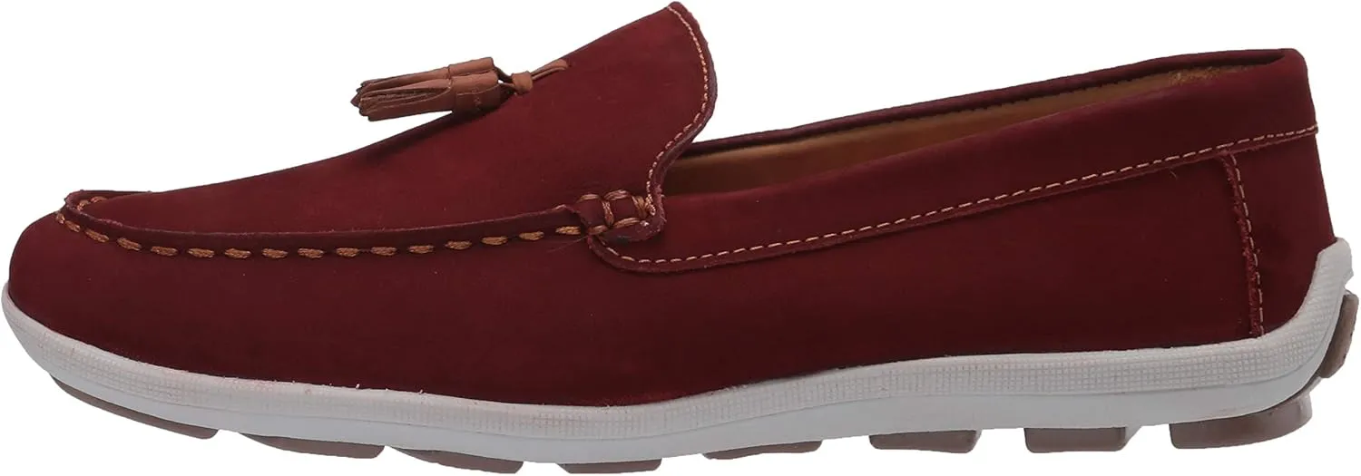 Driver Club USA Unisex-Child Kids Boys/Girls Leather Driving Loafer with Tassle Detail