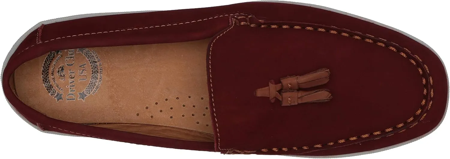 Driver Club USA Unisex-Child Kids Boys/Girls Leather Driving Loafer with Tassle Detail