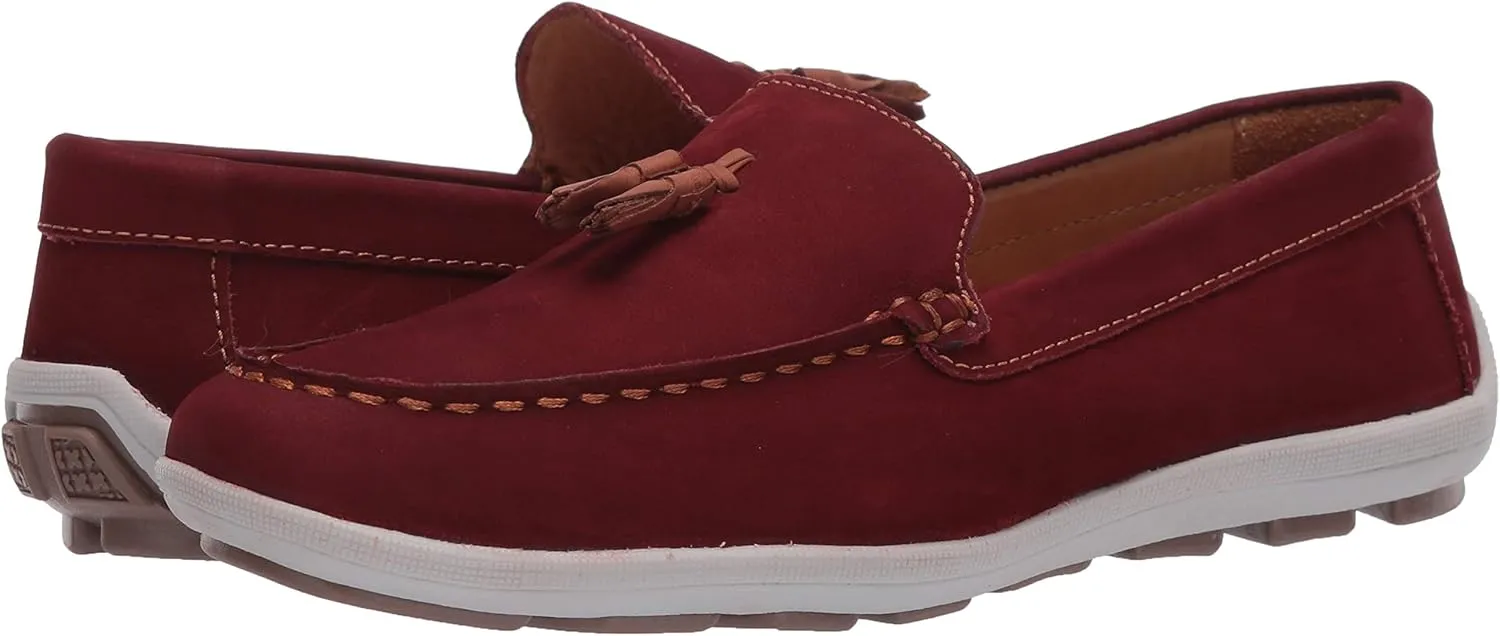Driver Club USA Unisex-Child Kids Boys/Girls Leather Driving Loafer with Tassle Detail