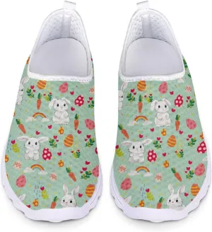Easter Sport Sneakers Tennis Shoes for Women US 5.5-11.5 Slip On Loafer Shoes