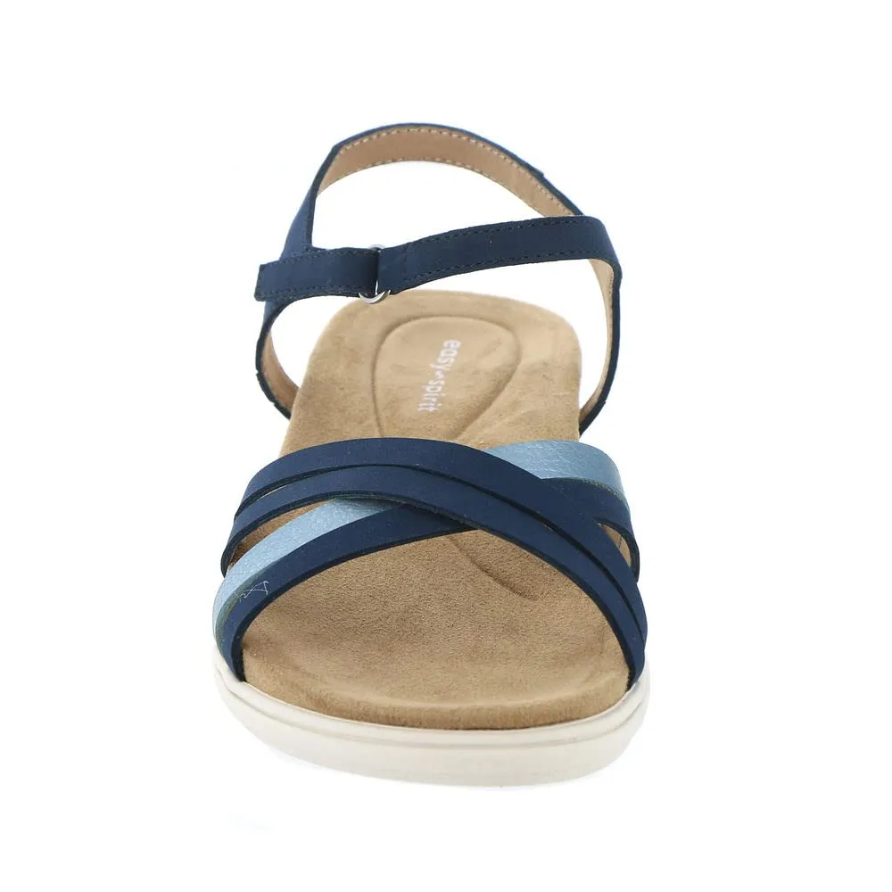 Easy Spirit Women's DOTTLE3 Flat Sandal, Blue 400, 9