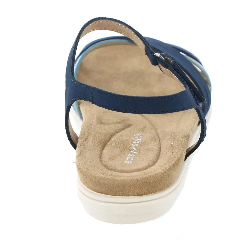Easy Spirit Women's DOTTLE3 Flat Sandal, Blue 400, 9