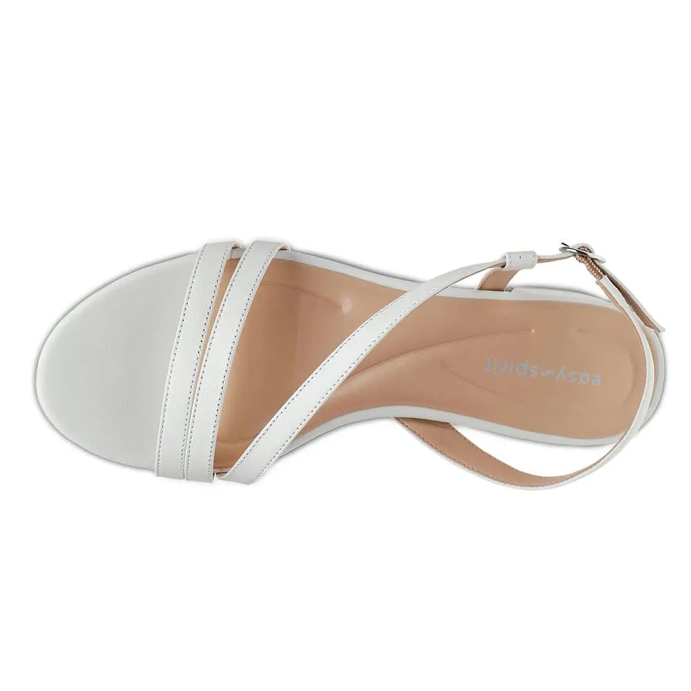Easy Spirit Women's Glenni Sandal, White, 6