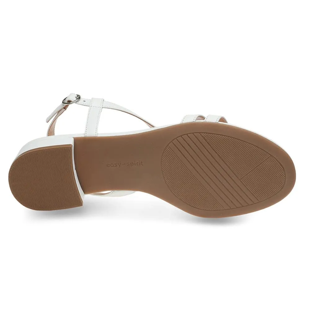 Easy Spirit Women's Glenni Sandal, White, 6