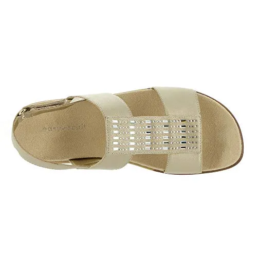 Easy Spirit Women's Hazel Wedge Sandal, Gold 710, 10