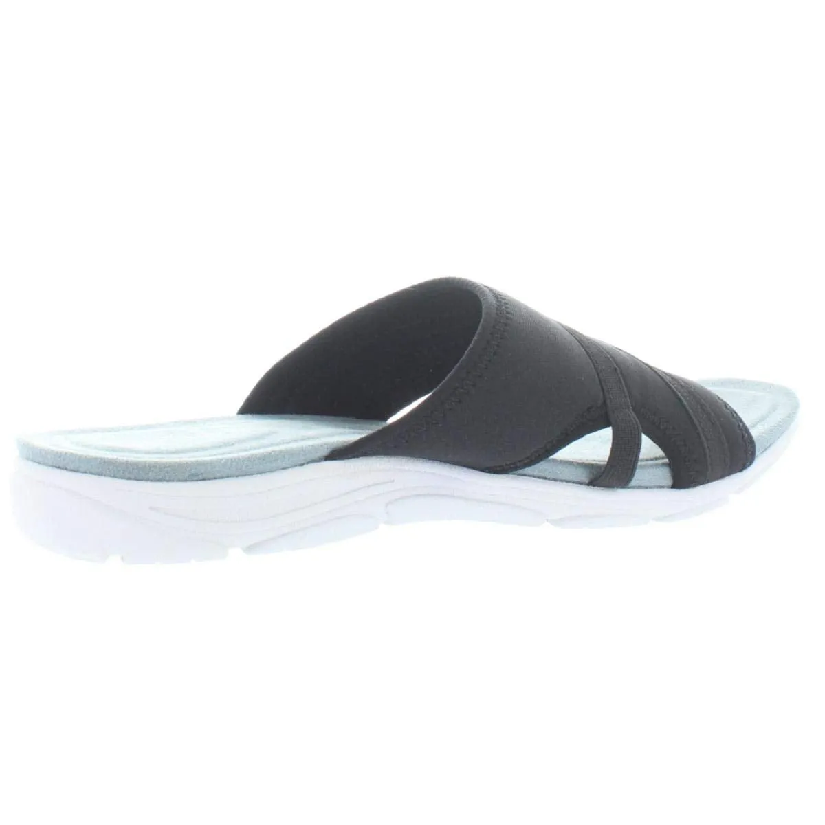 Easy Spirit Women's Lola2 Sport Sandal, Black 001, 12 Wide