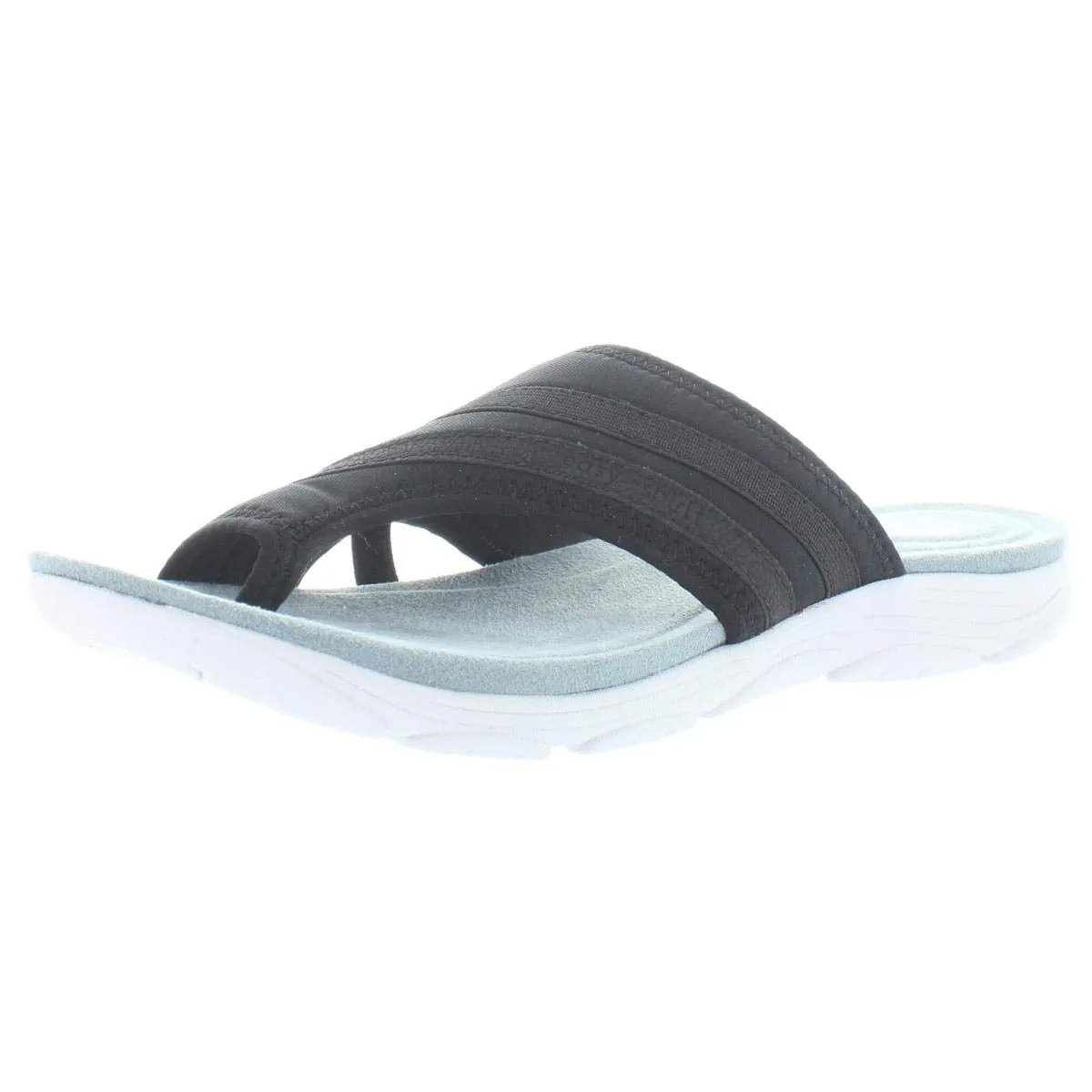 Easy Spirit Women's Lola2 Sport Sandal, Black 001, 12 Wide