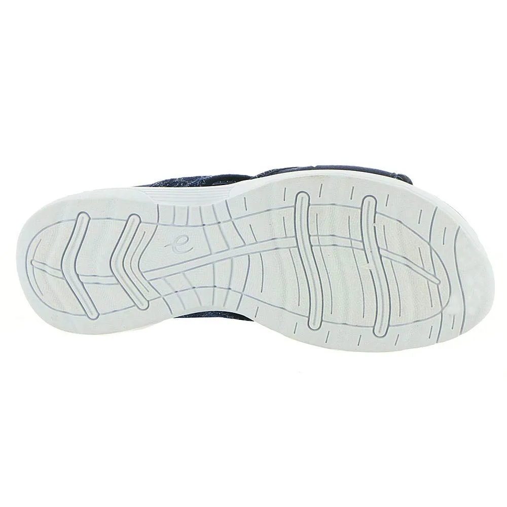 Easy Spirit Women's Traciee7 Flat Sandal, Navy-Blue-Floral, 8