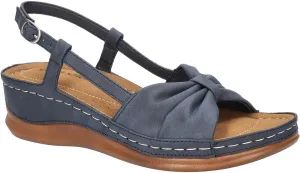 Easy Street Jupiter Womens Sandal 65 BM US Navy, 6.5