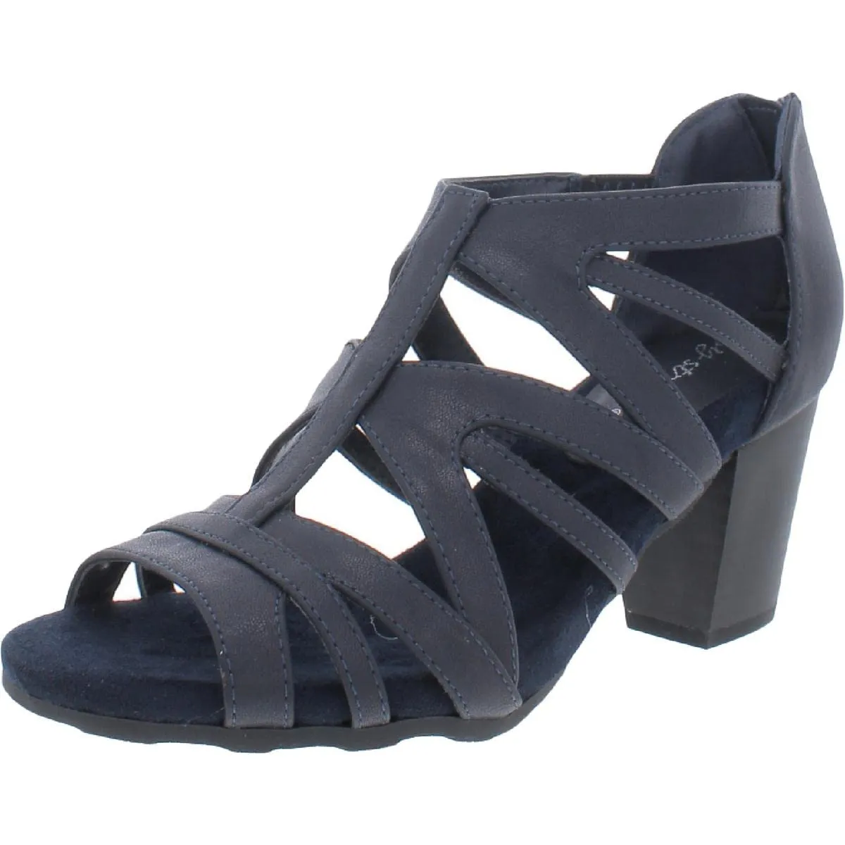 Easy Street Women's Amaze Heeled Sandal, Navy, 5.5