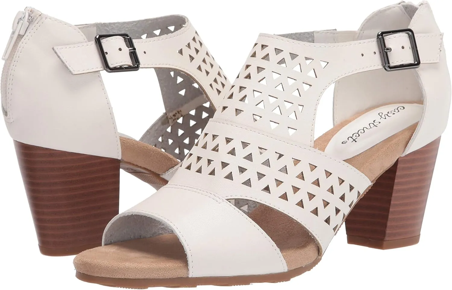 Easy Street womens Block Heel Sandal