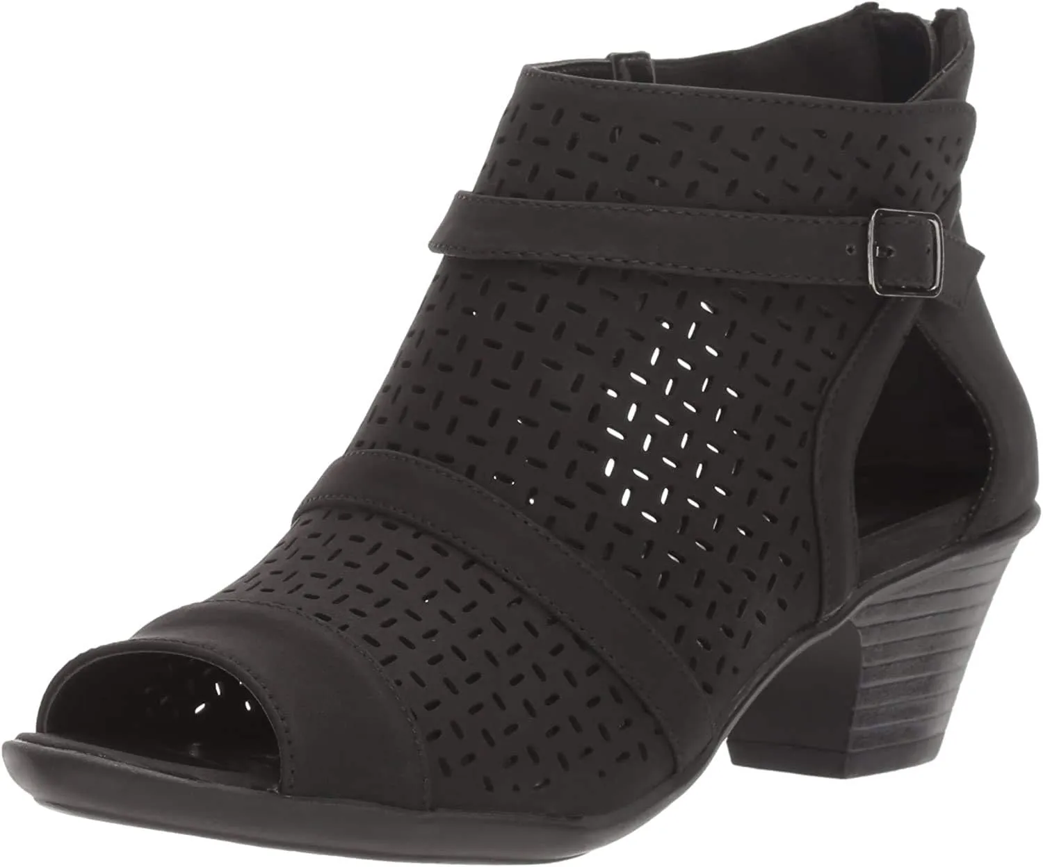 Easy Street Women's Carrigan Ankle Boot, Black, 8.5 Narrow