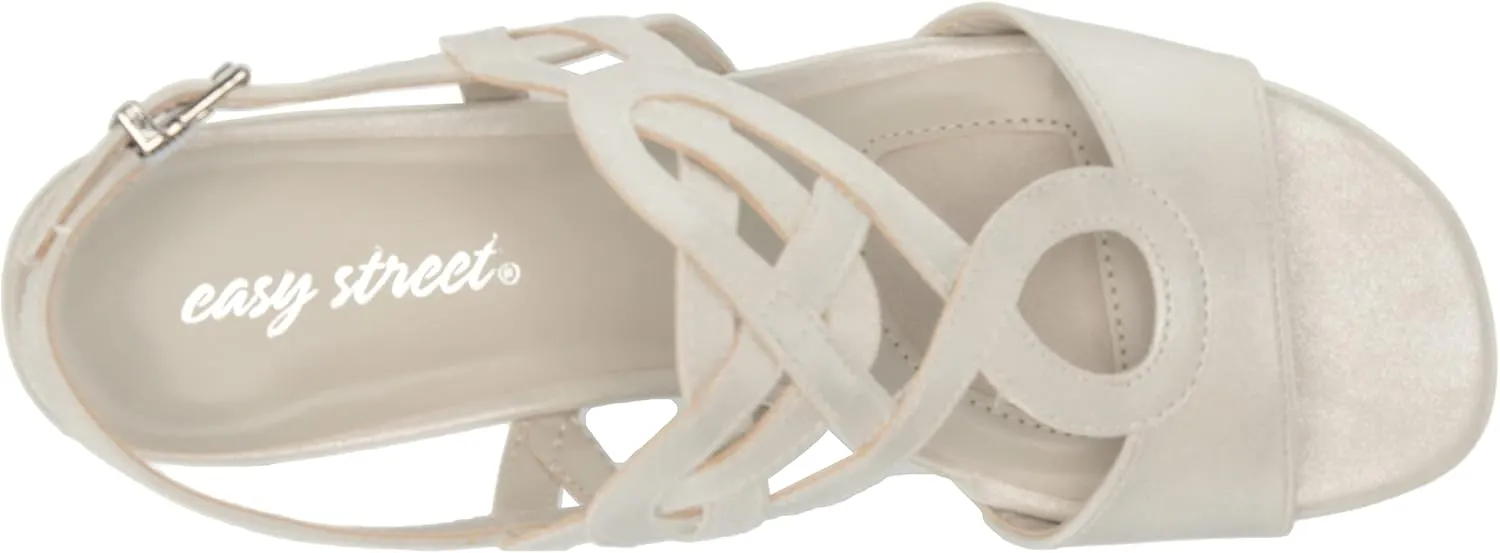 Easy Street Women's Catrin Block Heel Sandal Heeled
