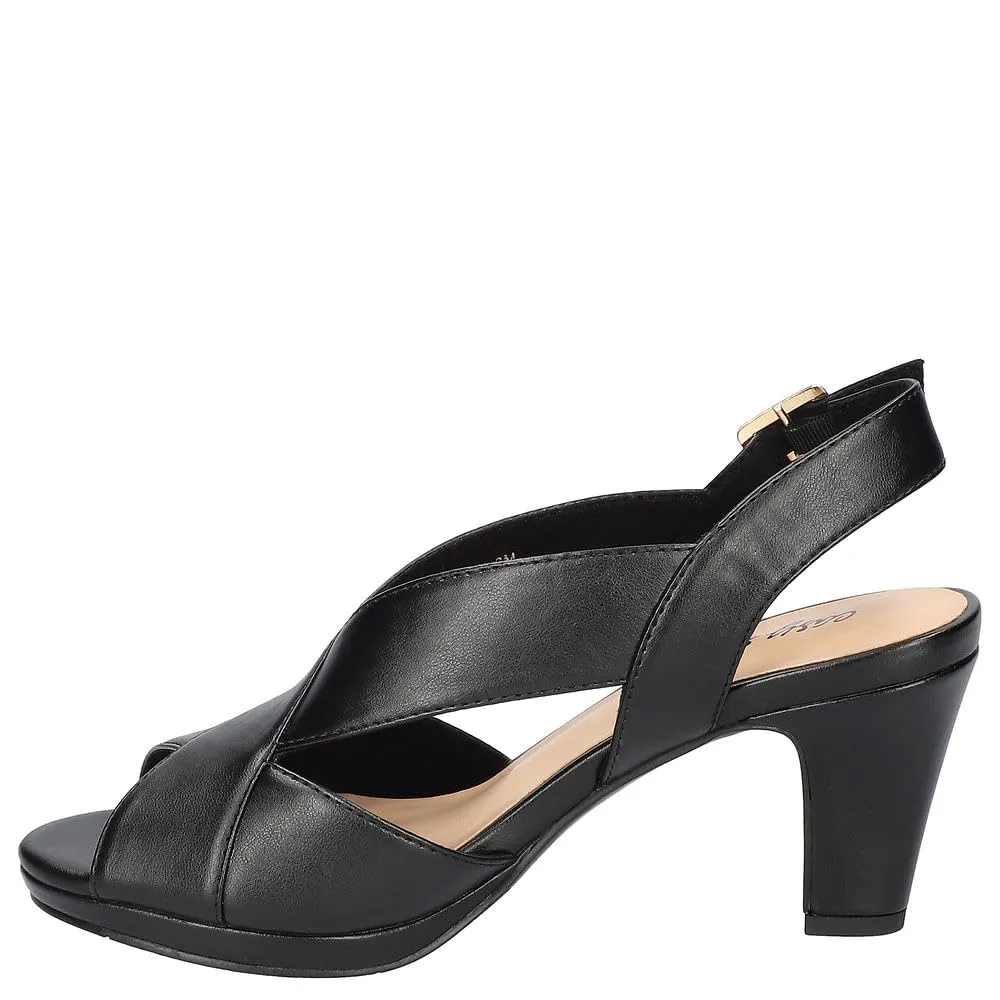 Easy Street Women's Christy Heeled Sandal, Black, 9