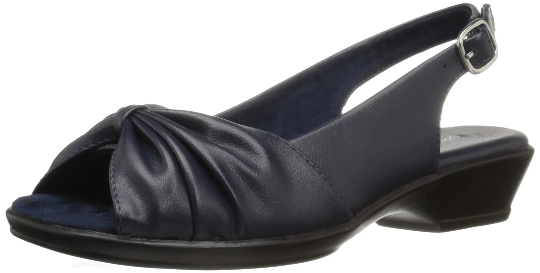 Easy Street Women's Fantasia Heeled Sandal, Navy, 8.5 Wide