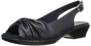 Easy Street Women's Fantasia Heeled Sandal, Navy, 8.5 Wide