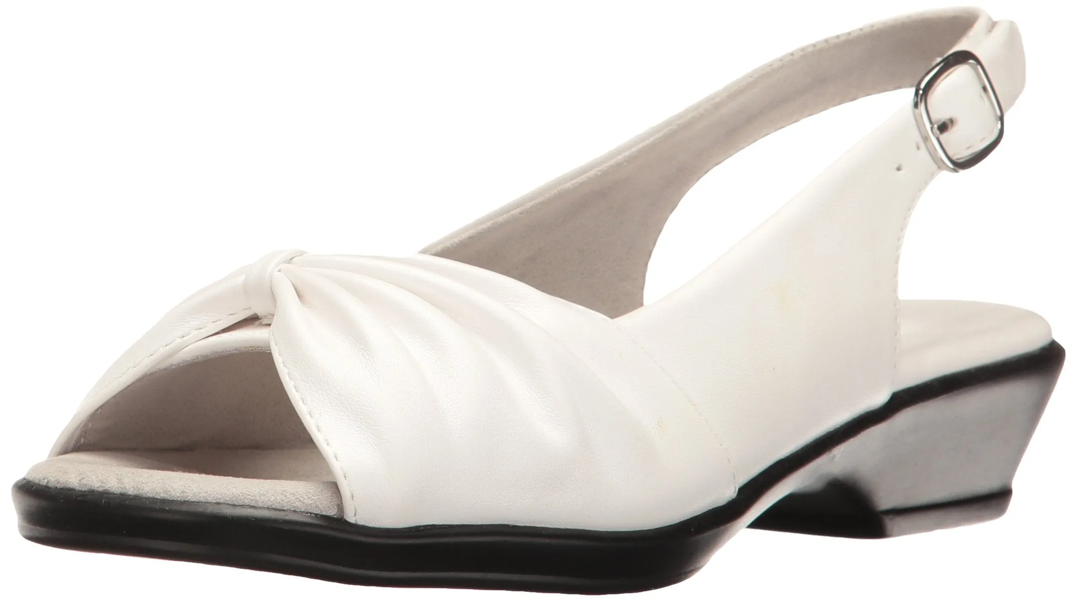 Easy Street Women's Fantasia Heeled Sandal, White, 8