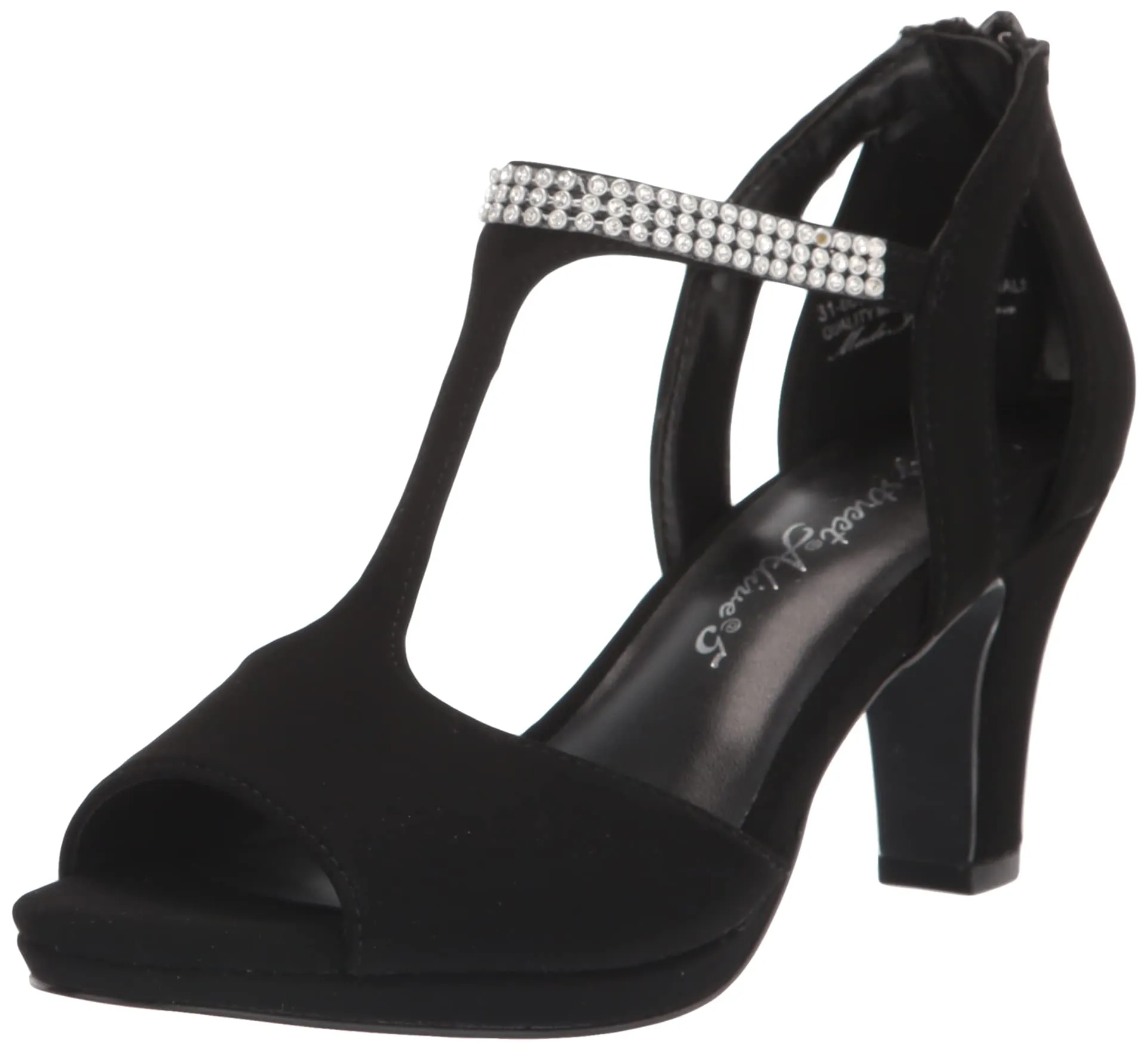 Easy Street Women's Flash Heeled Sandal, Black Lamy, 9