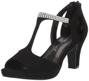 Easy Street Women's Flash Heeled Sandal, Black Lamy, 9