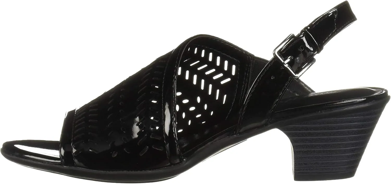 Easy Street Women's Goldie Dress Casual Sandal with Cutouts Heeled