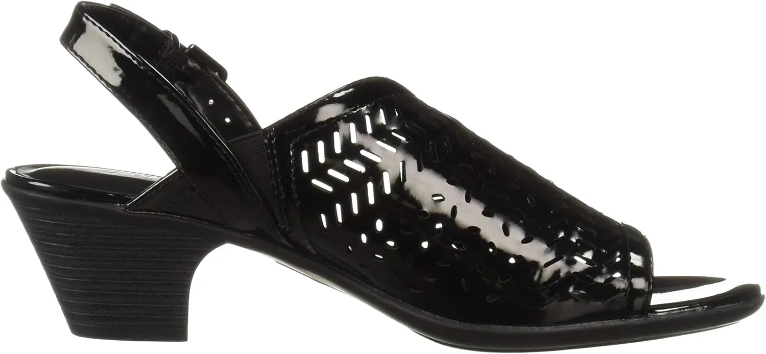 Easy Street Women's Goldie Dress Casual Sandal with Cutouts Heeled