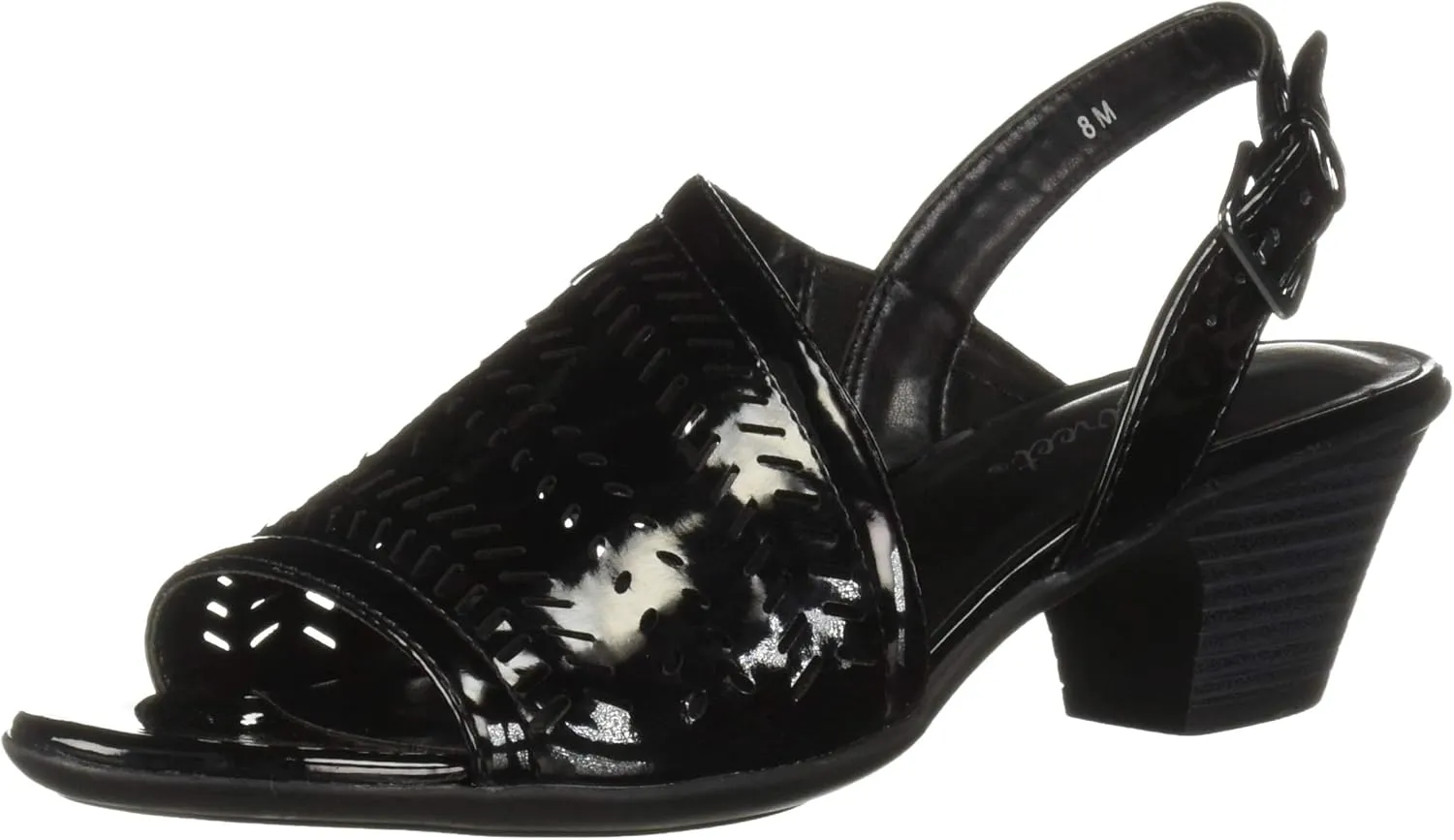 Easy Street Women's Goldie Dress Casual Sandal with Cutouts Heeled