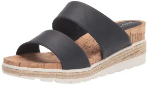 Easy Street Women's Maryann Wedge Sandal, Navy, 8.5