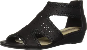 Easy Street Women's Thelma Dress Casual Sandal with Back Zipper Wedge
