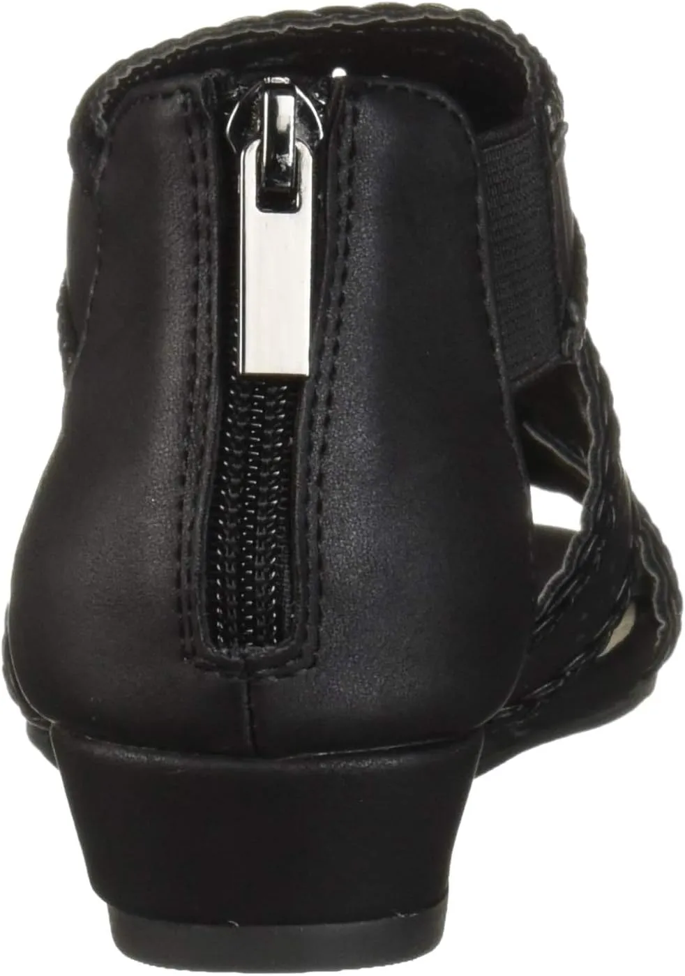 Easy Street Women's Thelma Dress Casual Sandal with Back Zipper Wedge