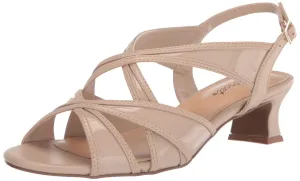 Easy Street Women's Tristen Heeled Sandal, Nude, 7.5