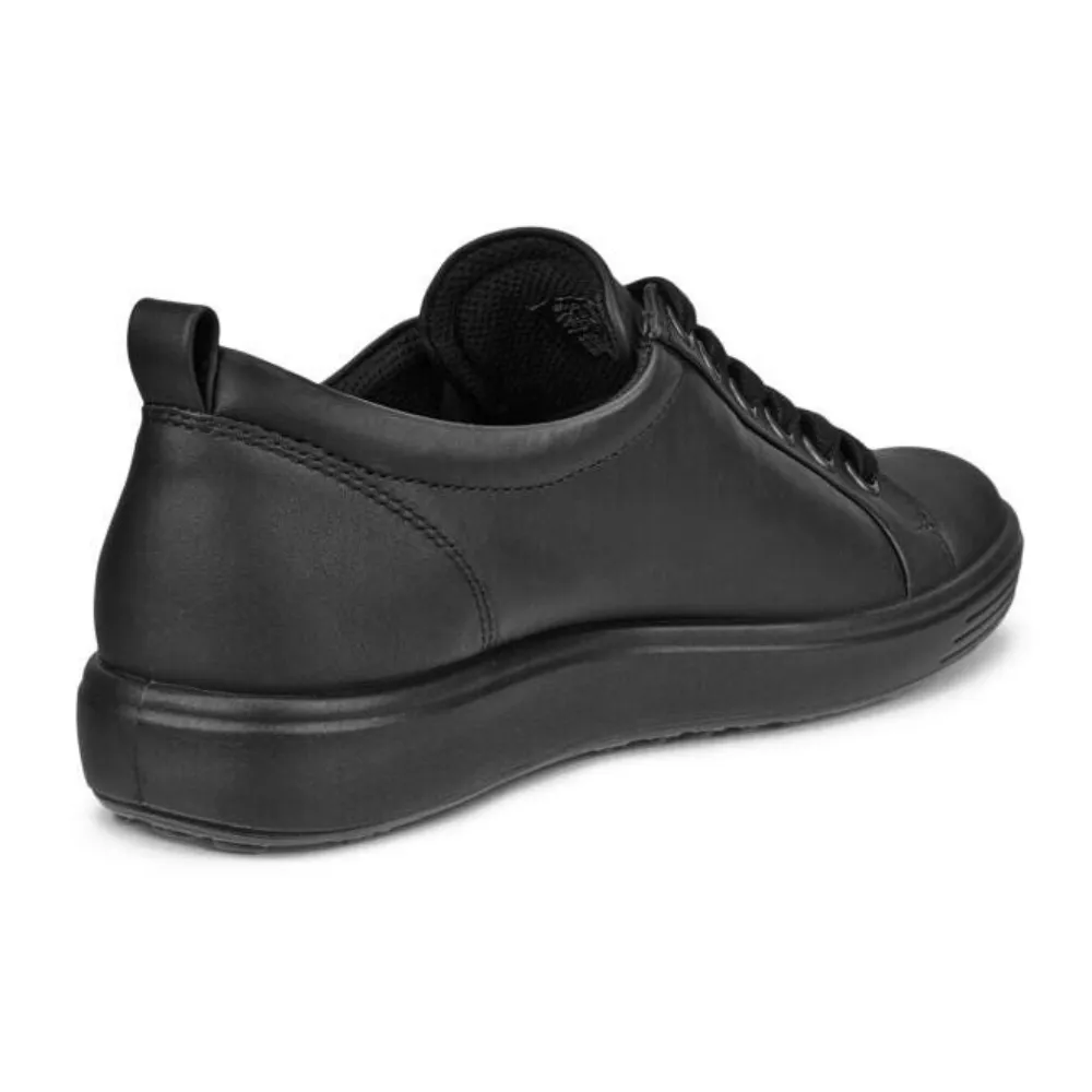 ECCO Soft 7 GTX Black Leather Sneaker (Women's)