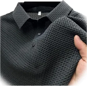 Elavure - The Prestigio Polo Shirt Men's Short Sleeve Solid Stretch Pique Polo Shirt Quick Dry Casual Workout Tshirt