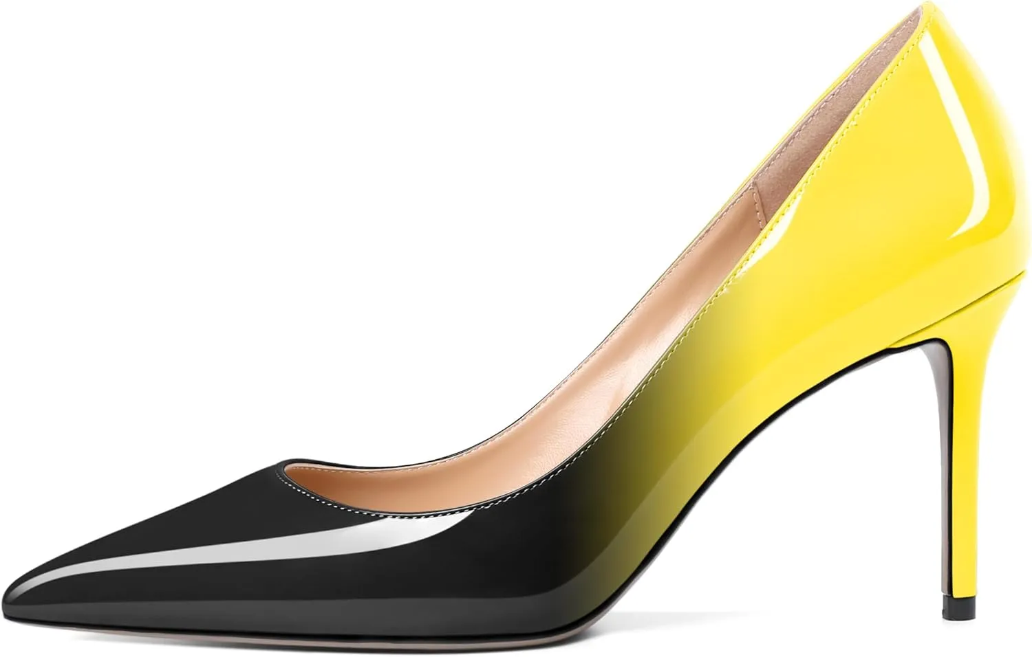 Eldof Women's High Heel Pumps - Classy Pointy Toe Pumps_- Office Wedding Party Event Comfort Heels