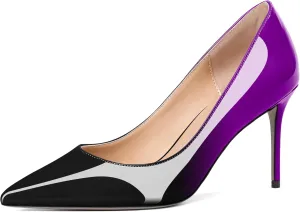Eldof Women's High Heel Pumps - Classy Pointy Toe Pumps_- Office Wedding Party Event Comfort Heels