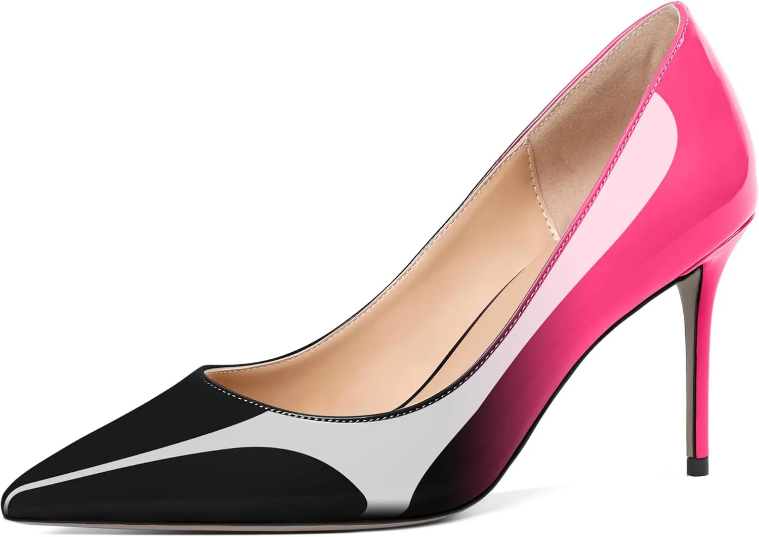 Eldof Women's High Heel Pumps - Classy Pointy Toe Pumps_- Office Wedding Party Event Comfort Heels