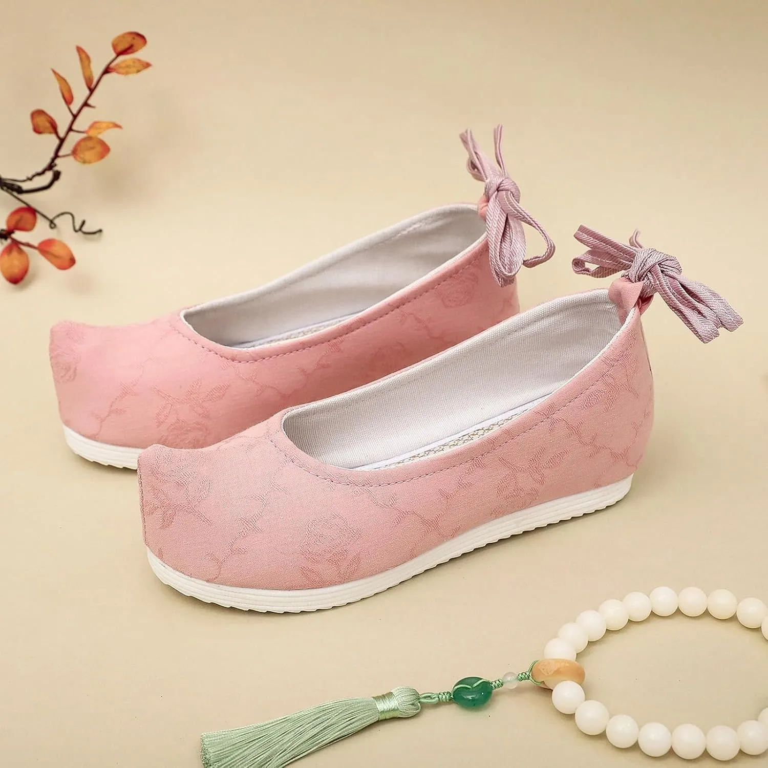 Embroideried Mary Janes Flats Slip On Loafer Shoes for Womens