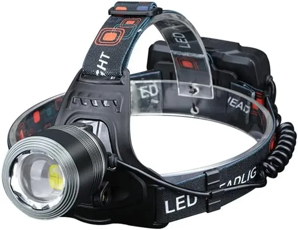 Emergency Headlight Strong Light Charging Head-Mounted Zoom Fishing Night Fishing Long Battery Life Outdoor Lighting