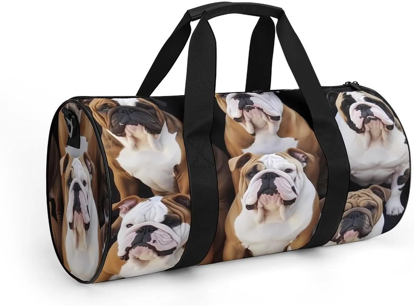 English Bulldogs Duffel Bag for Men Women Gym Bag Sports Small Overnight Bag for Travel Weekender