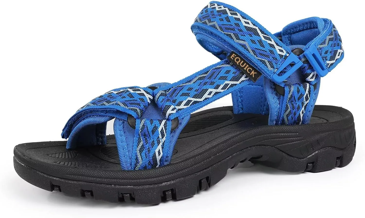 EQUICK Sport Sandals for Women, Open Toe Strap Sandal Anti-skidding Outdoor Water Sandals Comfortable Athletic Sandals for Beach