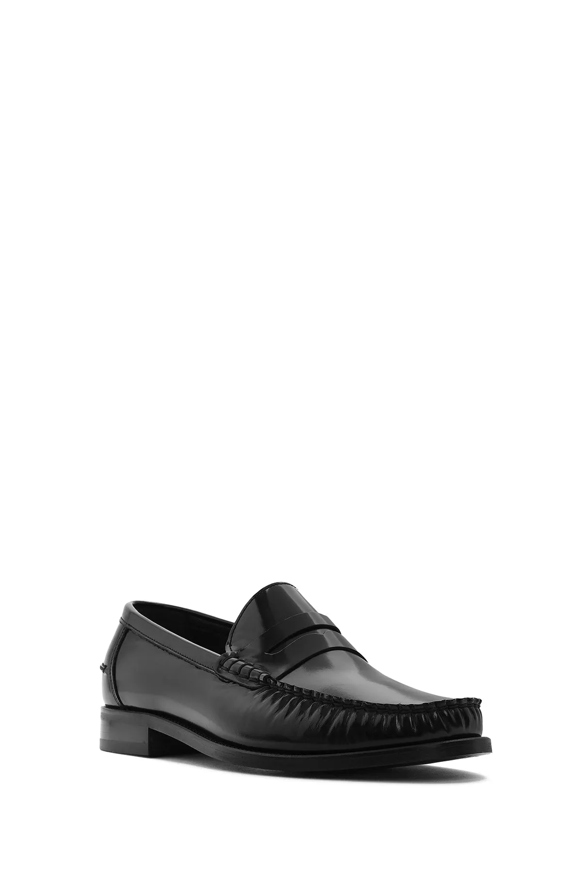 Erkek Siyah Deri Klasik Loafer